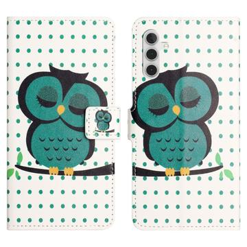 Samsung Galaxy S24 FE Style Series Portemonnee Hoesje - Uil