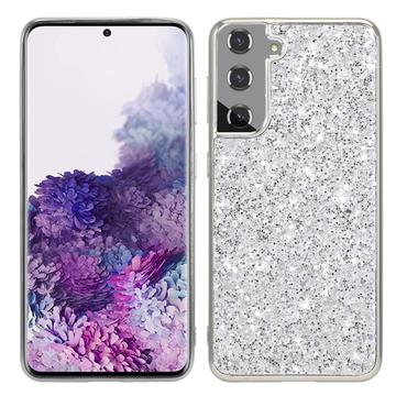 Samsung Galaxy S24 Glitter Series Hybride Hoesje - Zilver