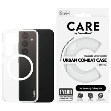 Samsung Galaxy S24 PanzerGlass Care Transparent Urban Combat Hoesje - MagSafe compatibel - Wit