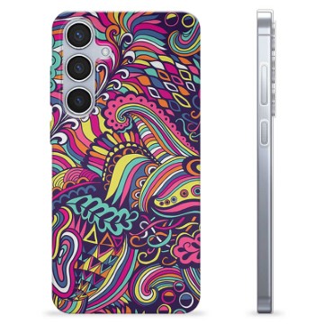 Samsung Galaxy S24+ TPU-hoesje - Abstracte bloemen