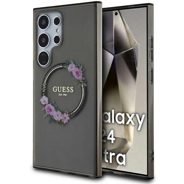 Samsung Galaxy S24 Ultra Guess IML Flowers Wreath Hoesje - MagSafe Compatibel