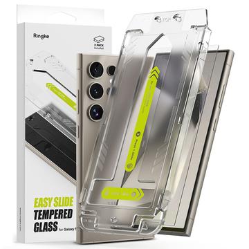 Samsung Galaxy S24 Ultra Ringke Easy Slide Glazen Screenprotector - 2 stuks.