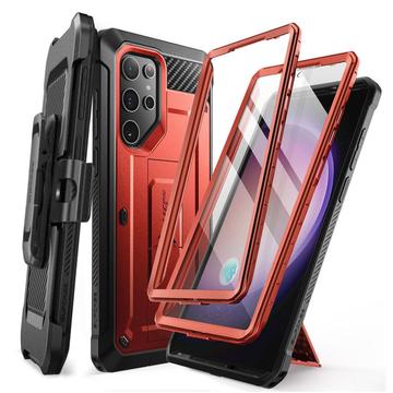 Samsung Galaxy S24 Ultra Supcase Unicorn Beetle Pro Hybride Hoesje - Rood / Zwart