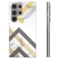 Samsung Galaxy S24 Ultra TPU-hoesje - Abstract Marmer