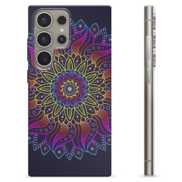 Samsung Galaxy S24 Ultra TPU-hoesje - Kleurrijke Mandala