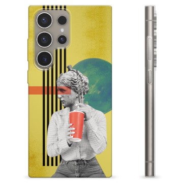 Samsung Galaxy S24 Ultra TPU-hoesje - Retro-kunst