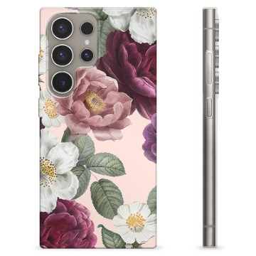 Samsung Galaxy S24 Ultra TPU-hoesje - Romantische Bloemen