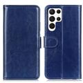 Samsung Galaxy S24 Ultra Portemonnee Hoesje met Magneetsluiting - Blauw