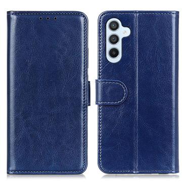 Samsung Galaxy S24 Portemonnee Hoesje met Magneetsluiting - Blauw