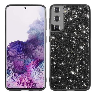 Samsung Galaxy S24+ Glitter Series Hybrid Hoesje - Zwart