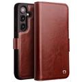 Samsung Galaxy S24+ Qialino Classic Wallet Leather Case (Open Box - Excellent) - Dark Brown