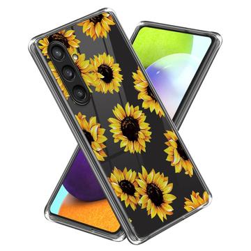 Samsung Galaxy S24+ Stijlvolle Ultradunne TPU Hoesje - Zonnebloemen