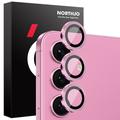 Samsung Galaxy S25 Northjo Camera Lens Beschermer Set - Roze