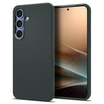 Samsung Galaxy S25 Spigen Liquid Air TPU Case - Donkergroen