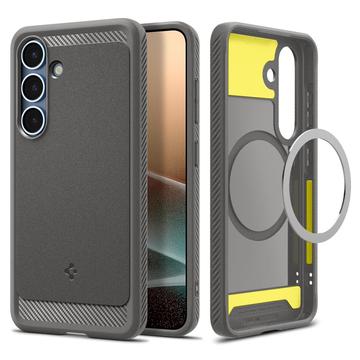 Samsung Galaxy S25 Spigen Rugged Armor Mag TPU Hoesje - Grijs