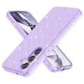 Samsung Galaxy S25 Stylish Glitter Series Hybride Hoesje - Paars