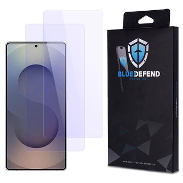 Samsung Galaxy S25 Ultra BlueDefend Anti-Blue Light Glazen Screenprotector - 2 stuks.