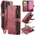 Samsung Galaxy S25 Ultra Caseme C30 Multifunctionele Portemonnee Hoesje - Rood