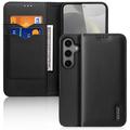 Samsung Galaxy S25+ Dux Ducis Hivo Wallet Leren Hoesje - Zwart