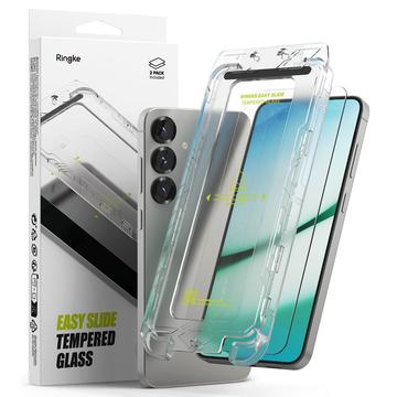 Samsung Galaxy S25+ Ringke Easy Slide Glazen Screenprotector - 2 stuks.