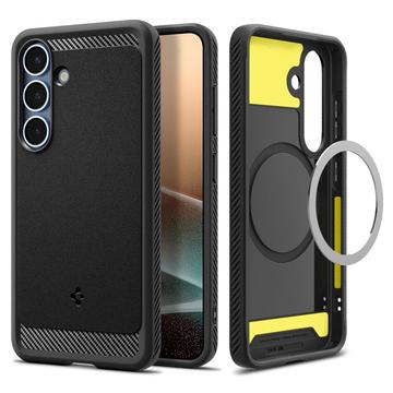 Samsung Galaxy S25+ Spigen Rugged Armor Mag TPU Hoesje - Zwart