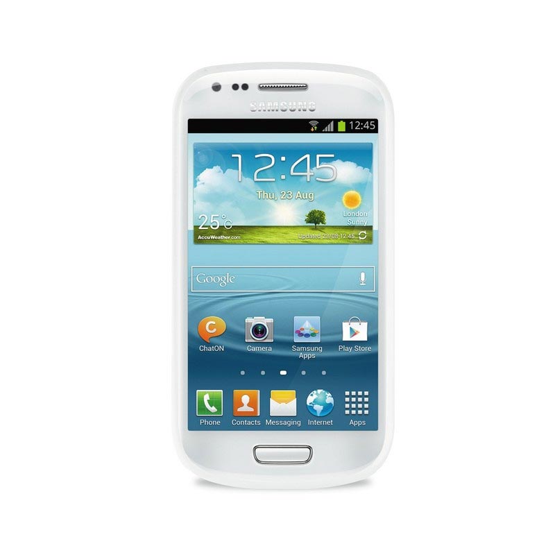 vijandigheid Echt niet Pa Samsung Galaxy S3 Mini i8190 Puro Plasma Klik-aan Cover - Wit