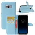 Samsung Galaxy S8 Portemonnee Hoesje met Magneetsluiting - Blauw