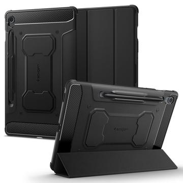 Samsung Galaxy Tab S9 FE Spigen Rugged Armor Pro Folio Hoesje - Zwart