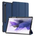 Samsung Galaxy Tab S9+ Dux Ducis Domo Tri-Fold Smart Folio Hoesje - Blauw