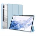 Samsung Galaxy Tab S9+ Dux Ducis Toby Tri-Fold Smart Folio Hoesje - Baby Blauw