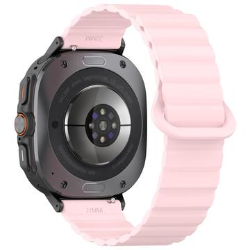 Samsung Galaxy Watch Ultra Magnetisch Siliconen Sportband - 47mm - Roze