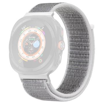 Samsung Galaxy Watch Ultra Nylon Bandje met Klittenbandsluiting - 47mm - Grijs