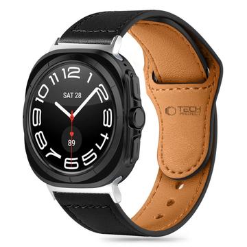 Samsung Galaxy Watch Ultra Tech-Protect Fit Leren Bandje - 47mm - Zwart