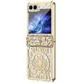 Samsung Galaxy Z Flip6 Mechanical Legend gegalvaniseerde kunststof hoesje - Goud