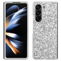 Samsung Galaxy Z Fold6 Glitter Series Hybride Hoesje - Zilver