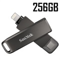 SanDisk iXpand Luxe USB-C/Lightning USB-stick - 256GB (Geopende verpakking - Uitstekend)