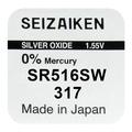 Seizaiken 317 SR516SW Zilveroxide Batterij - 1.55V