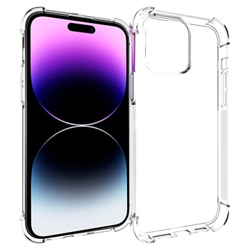 iPhone 15 Pro Max Schokbestendig TPU Hoesje - Doorzichtig