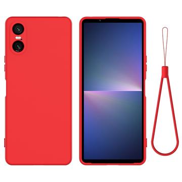 Sony Xperia 10 VI Liquid Siliconen Hoesje - Rood