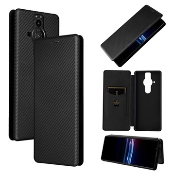 Sony Xperia Pro-I Flip Cover - Koolstofvezel - Zwart