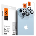 Spigen Glas.tR Ez Fit Optik Pro iPhone 14/14 Plus/15/15 Plus Lens Glazen Protector