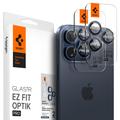 Spigen Glas.tR Ez Fit Optik Pro iPhone 14 Pro/14 Pro Max/15 Pro/15 Pro Max/16 Pro/16 Pro Max Lens Glazen Protector - Titaniumblauw