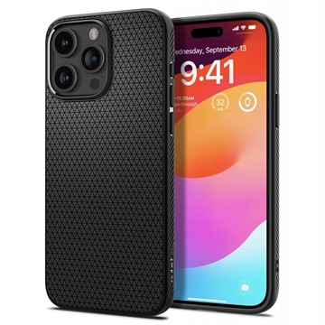 iPhone 15 Pro Max Spigen Liquid Air TPU Case - Zwart