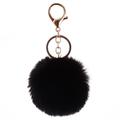 Stijlvolle Pom Pom sleutelhanger - Zwart