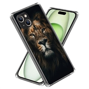 iPhone 15 Stijlvolle Ultradunne TPU Hoesje - Leeuw