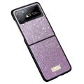 Sulada Celebrity Series Samsung Galaxy Z Flip4 Hybrid Hoesje - Paars