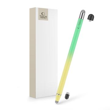 Tech-Protect USP100 Touch Stylus Pen - Precies en Responsief - Geel / Groen