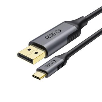 Tech-Protect UltraBoost USB-C naar DisplayPort 1.4 Kabel - 8K@60Hz, 180cm - Zwart