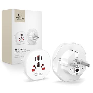 Tech-Protect universele reisadapter - EU-stekker naar VS/UK/AU/CN