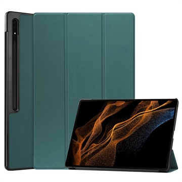 Samsung Galaxy Tab S9 Ultra Tri-Fold Series Smart Folio Case - Groen